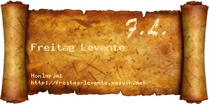 Freitag Levente névjegykártya