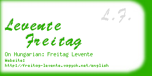 levente freitag business card